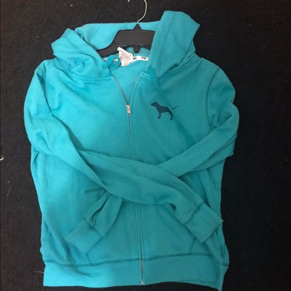 Pink hoodie zipped sweater